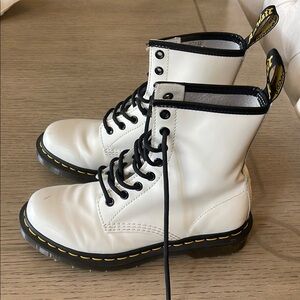 Dr. Martens White Combat Boots